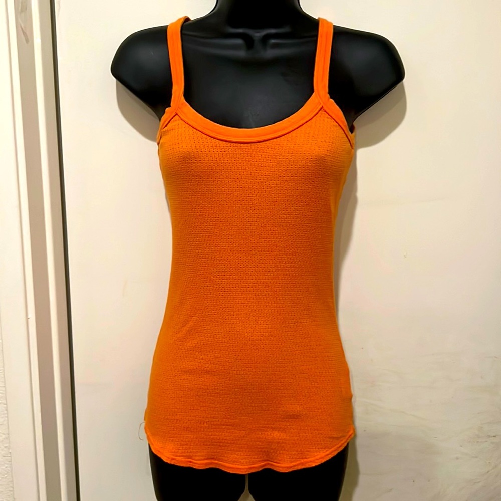 🔥MOSSIMO Y2K STYLE RIBBED ORANGE TANK TOP